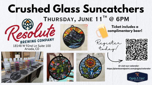 Glass Art Suncatcher Workshop at Resolute Bewing Co in Arvada - 6.11.26 @ 6pm