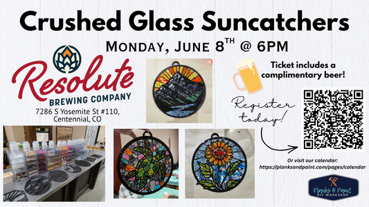 Glass Art Suncatcher Workshop at Resolute Bewing Co in Centennial - 6.8.26 @ 6pm