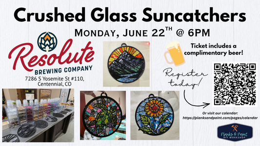 Glass Art Suncatcher Workshop at Resolute Bewing Co in Centennial - 6.22.26 @ 6pm