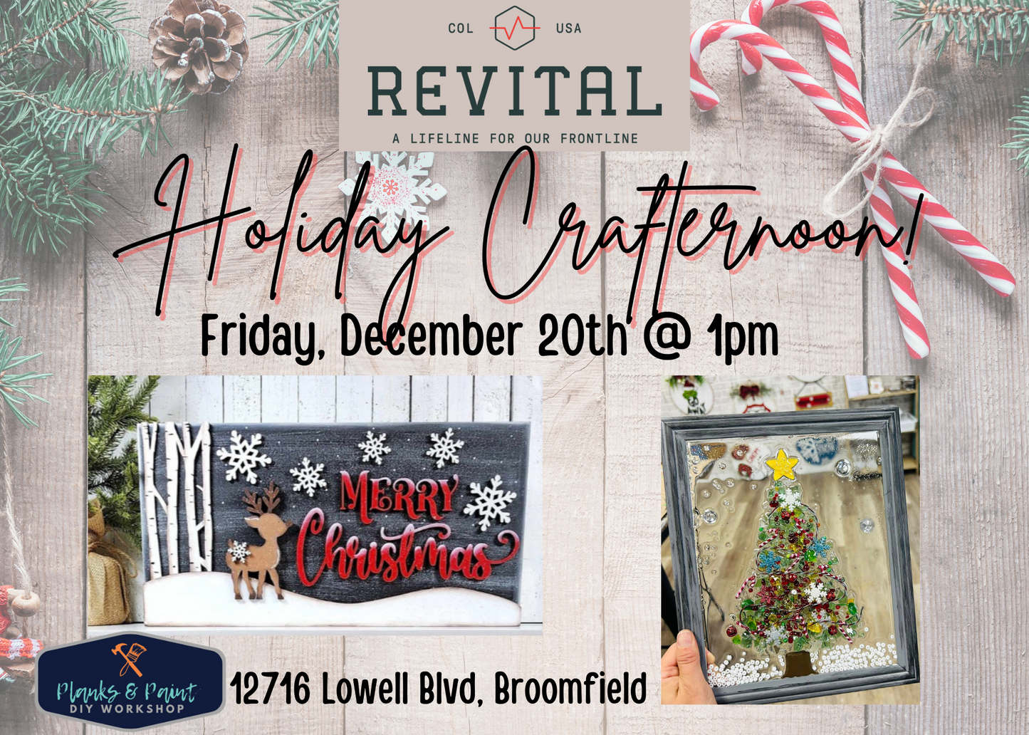 REVITAL Holiday Crafternoon - Friday 12.20.24 @ 1pm