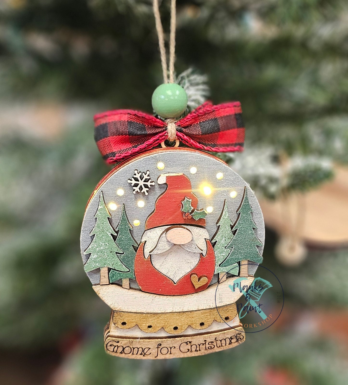 Lighted Snow Globe Ornaments