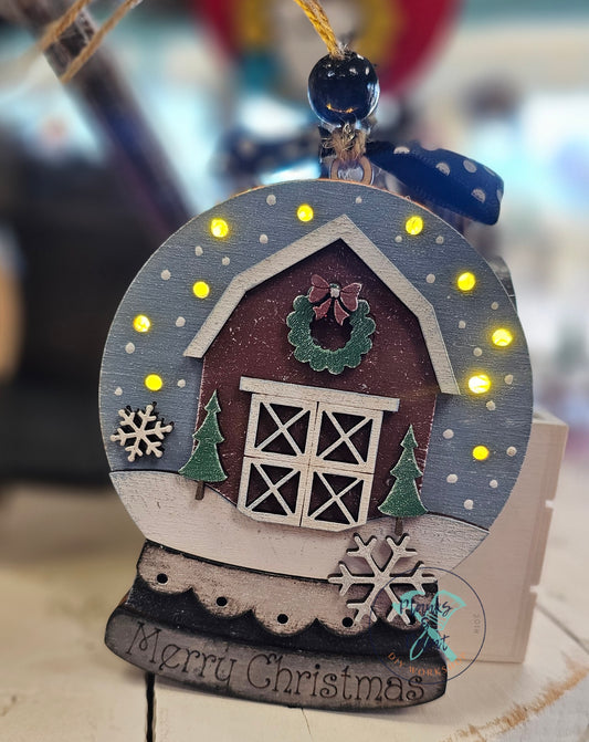 Lighted Snow Globe Ornaments