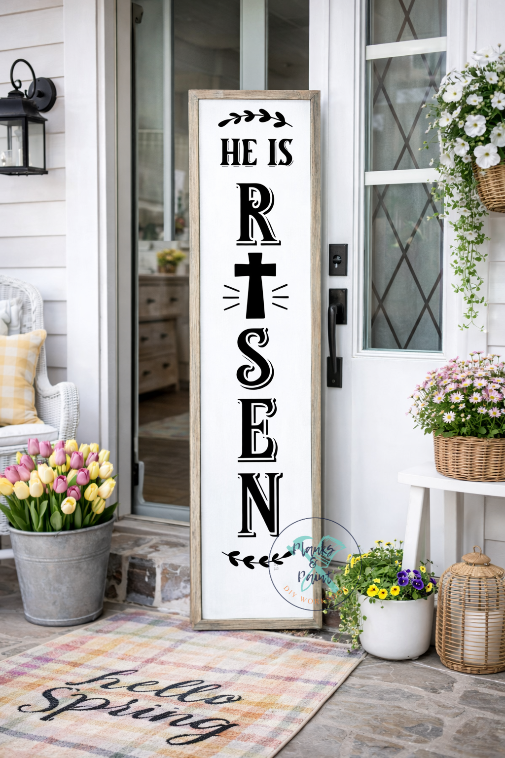 He is Risen Porch Leaner