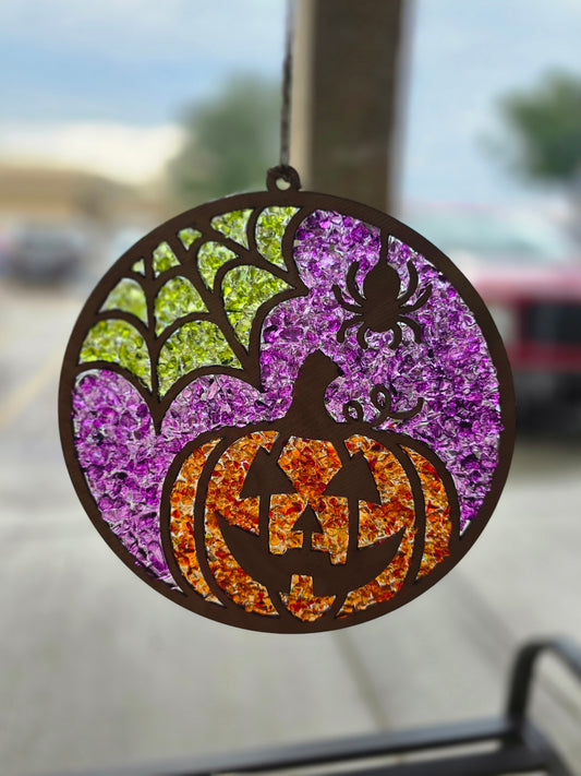 Jack-O-Lantern Suncatcher