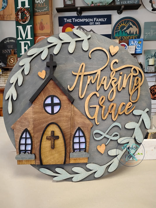 Amazing Grace Door Hanger