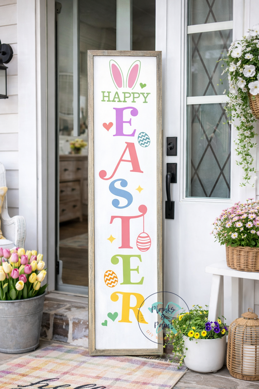 Happy Easter Porch Leaner