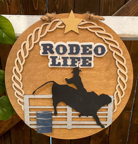 Kid's Rodeo 10" Round Door Hanger