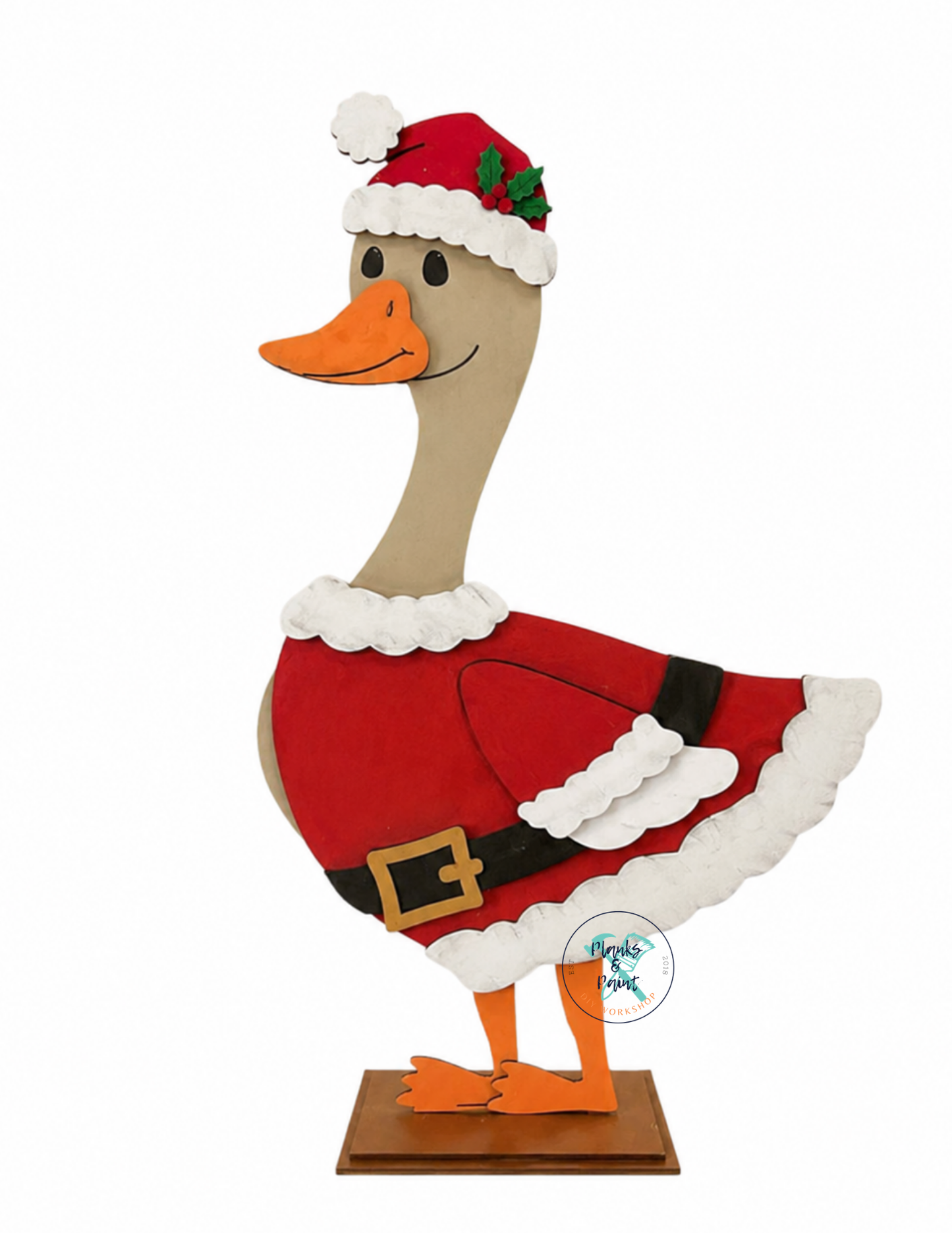 Interchangeable Wooden Goose Santa Outfit ONLY