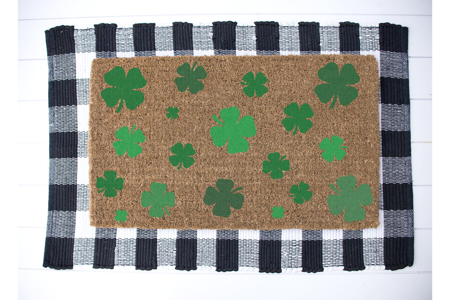 Shamrocks Door Mat