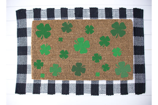 Shamrocks Door Mat