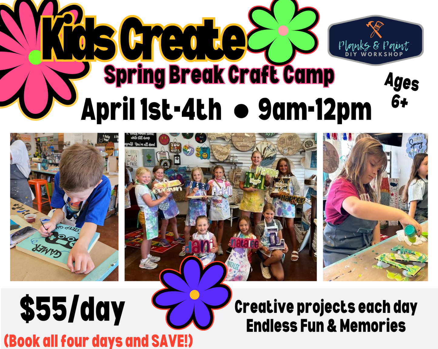 Spring Break Kids Craft Camp 2024
