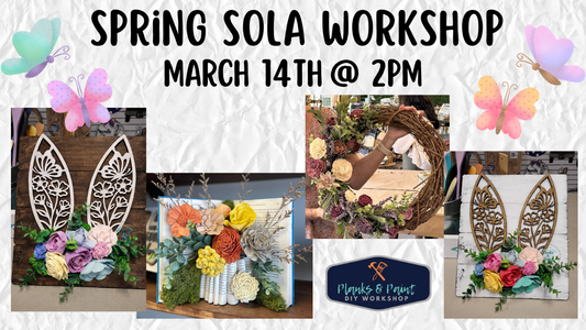 Spring Sola Workshop - Books, Wreaths & Bunny Ears