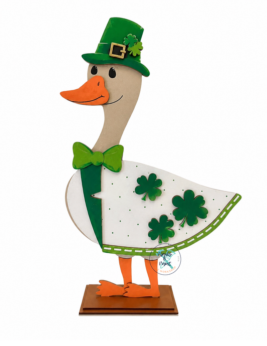 Interchangeable Wooden Goose St. Patrick's Outfit ONLY