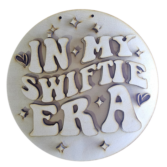 Swiftie Era 10" Round Door Hanger (UNFINISHED)