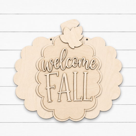 Welcome Fall Pumpkin