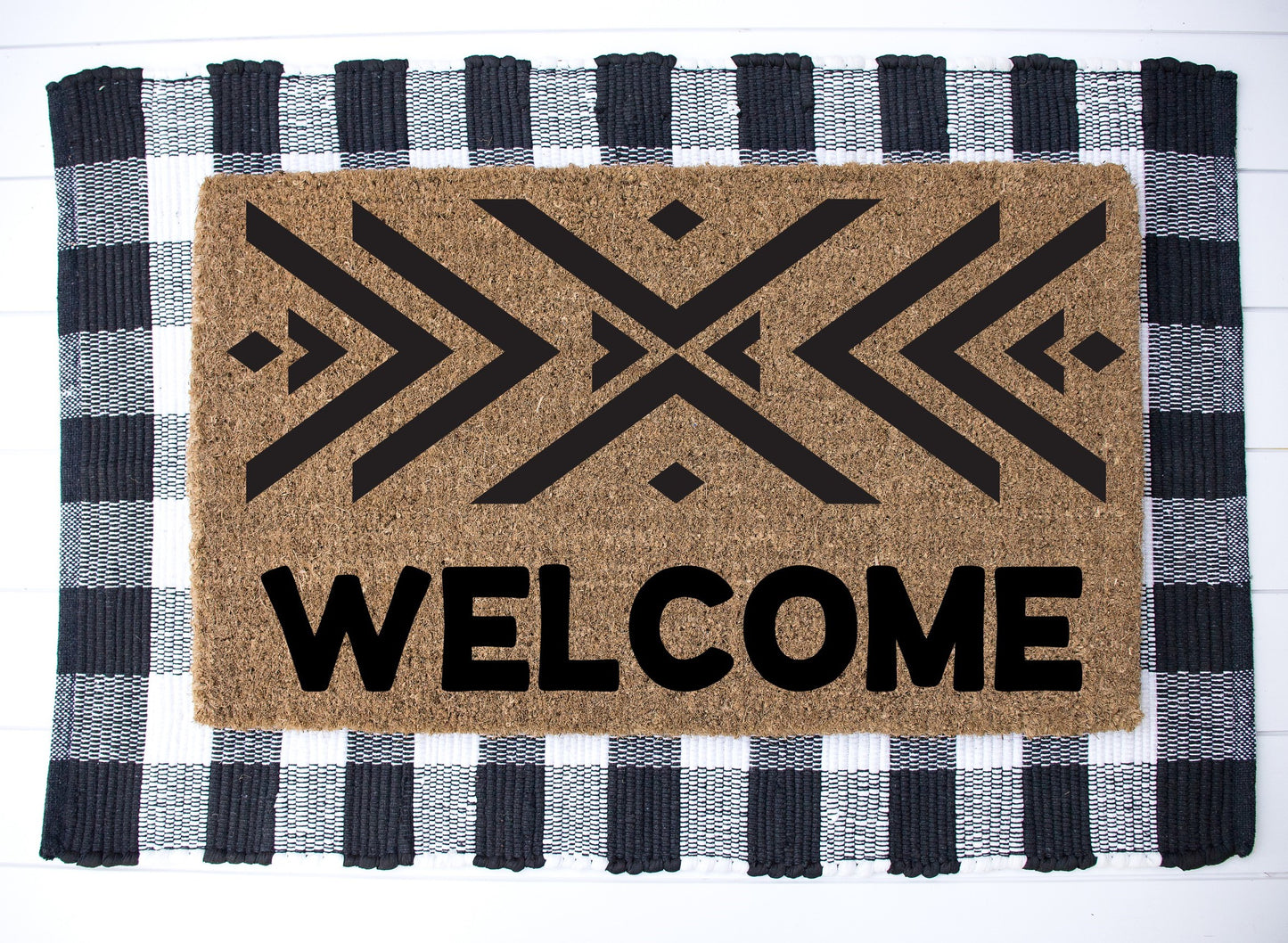 Boho Welcome Door Mat