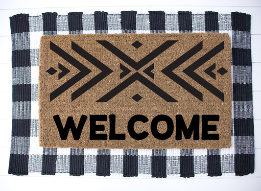 Boho Welcome Door Mat