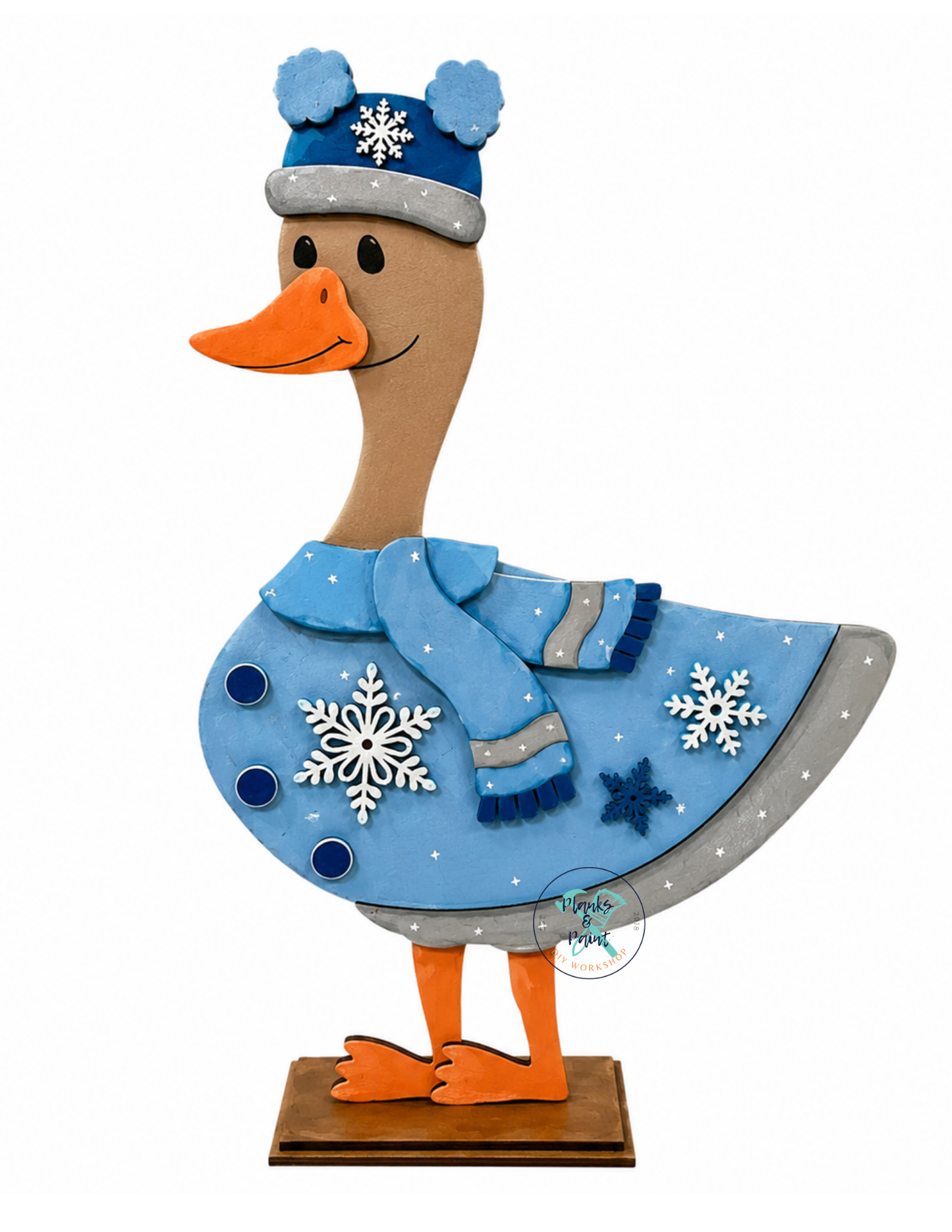 Interchangeable Wooden Goose Winter Outfit ONLY
