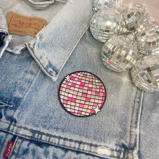 Wildflower + Co. - Disco Ball Patch (Pink Disco Ball)