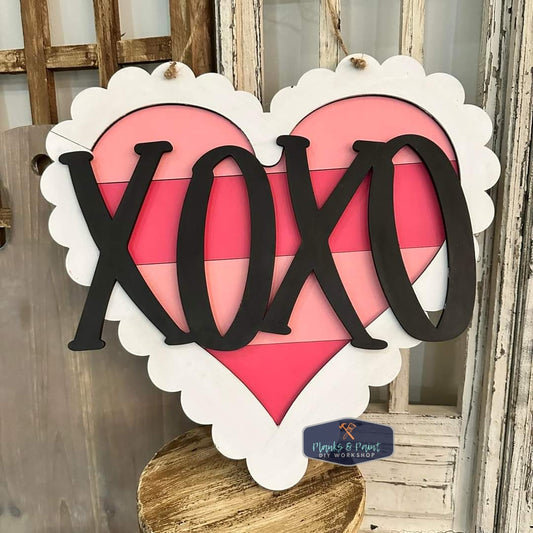 XOXO 3D Door Hanger