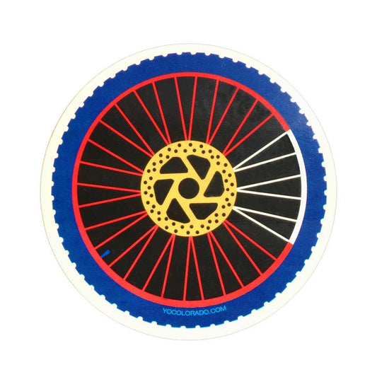 YoColorado - Sticker - Colorado Mountain Bike Wheel
