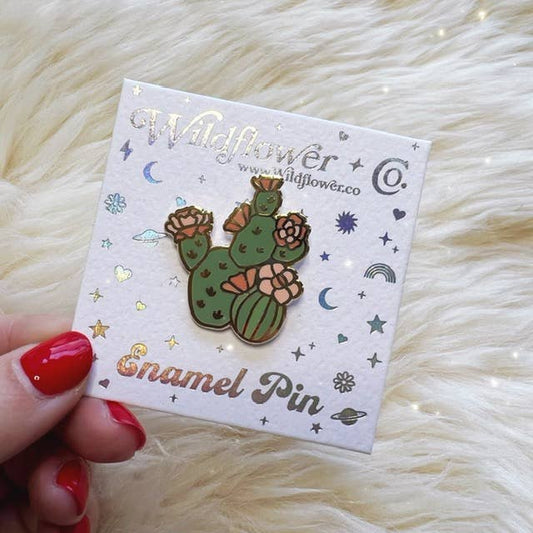 Wildflower + Co. - Prickly Pear Cactus Pin