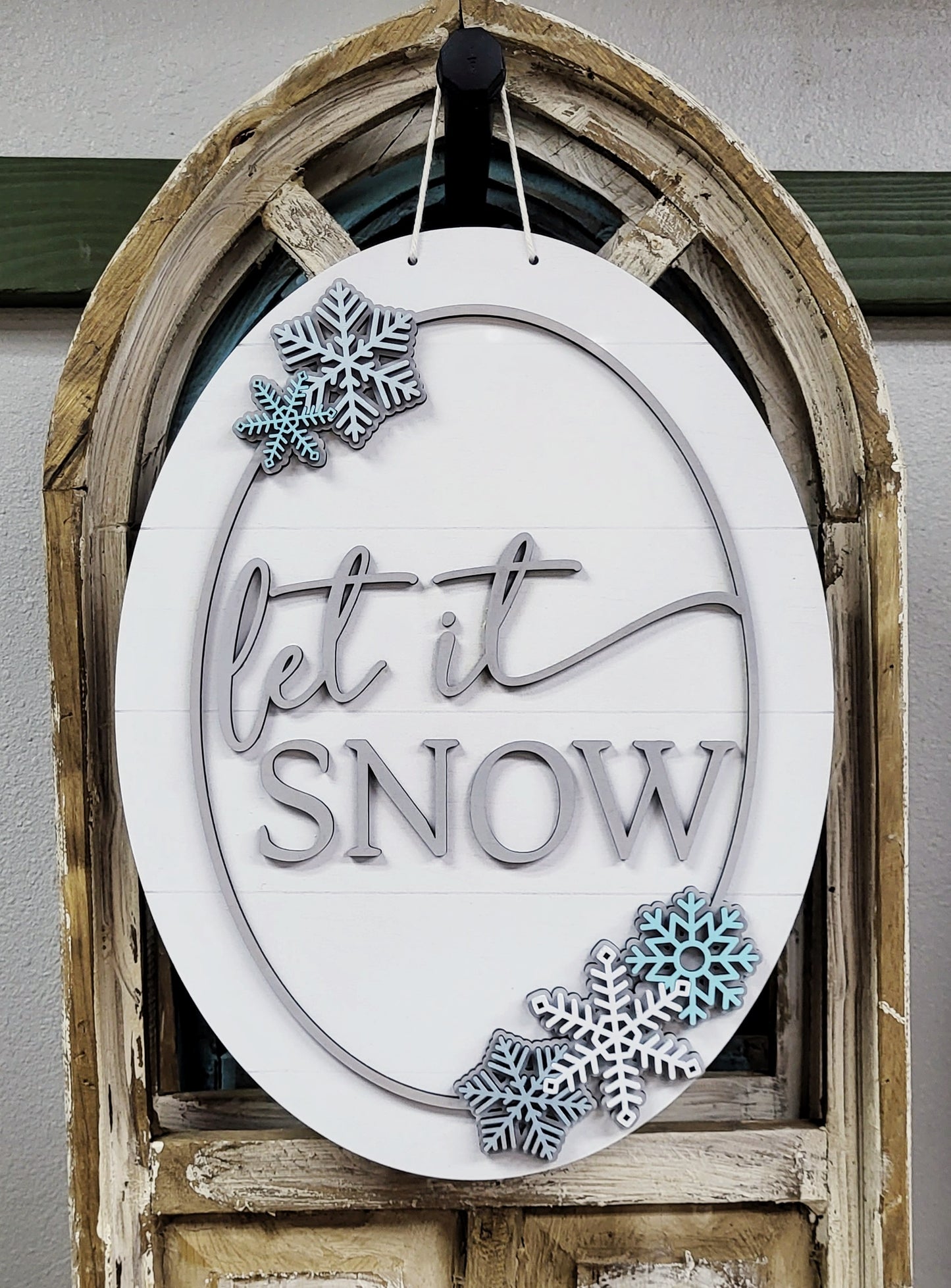 Let It Snow 3D Door Hanger