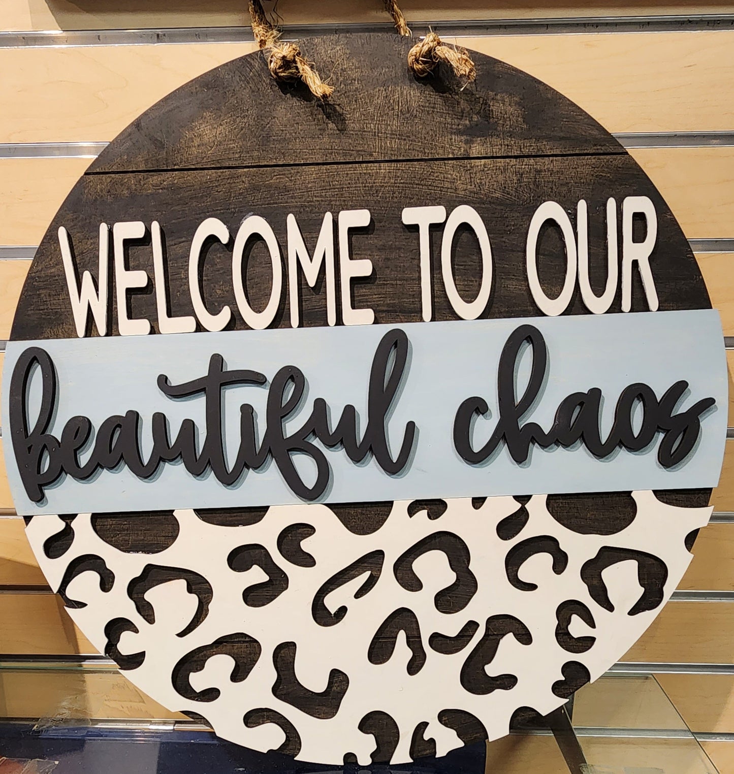 Welcome to our Beautiful Chaos 3D door hanger