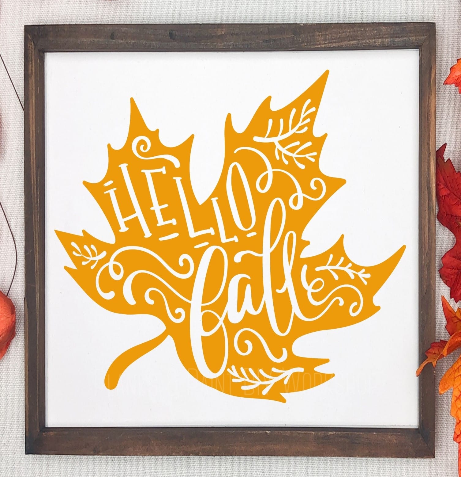 Hello Fall Leaf – Planks and Paint DIY Workshop & Boutique