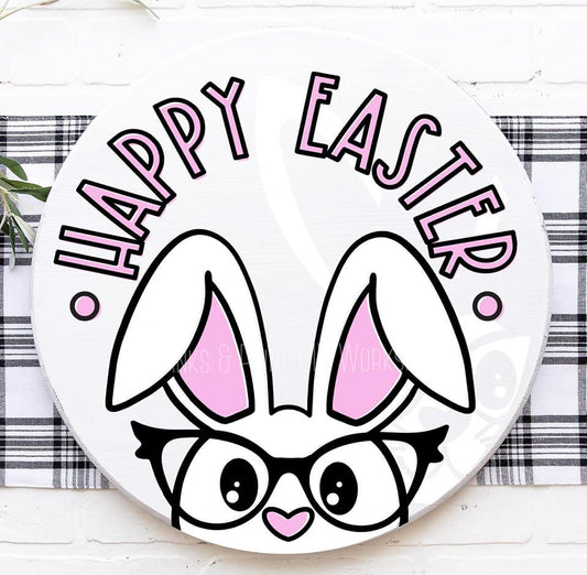 Happy Easter Bunny w/Glasses