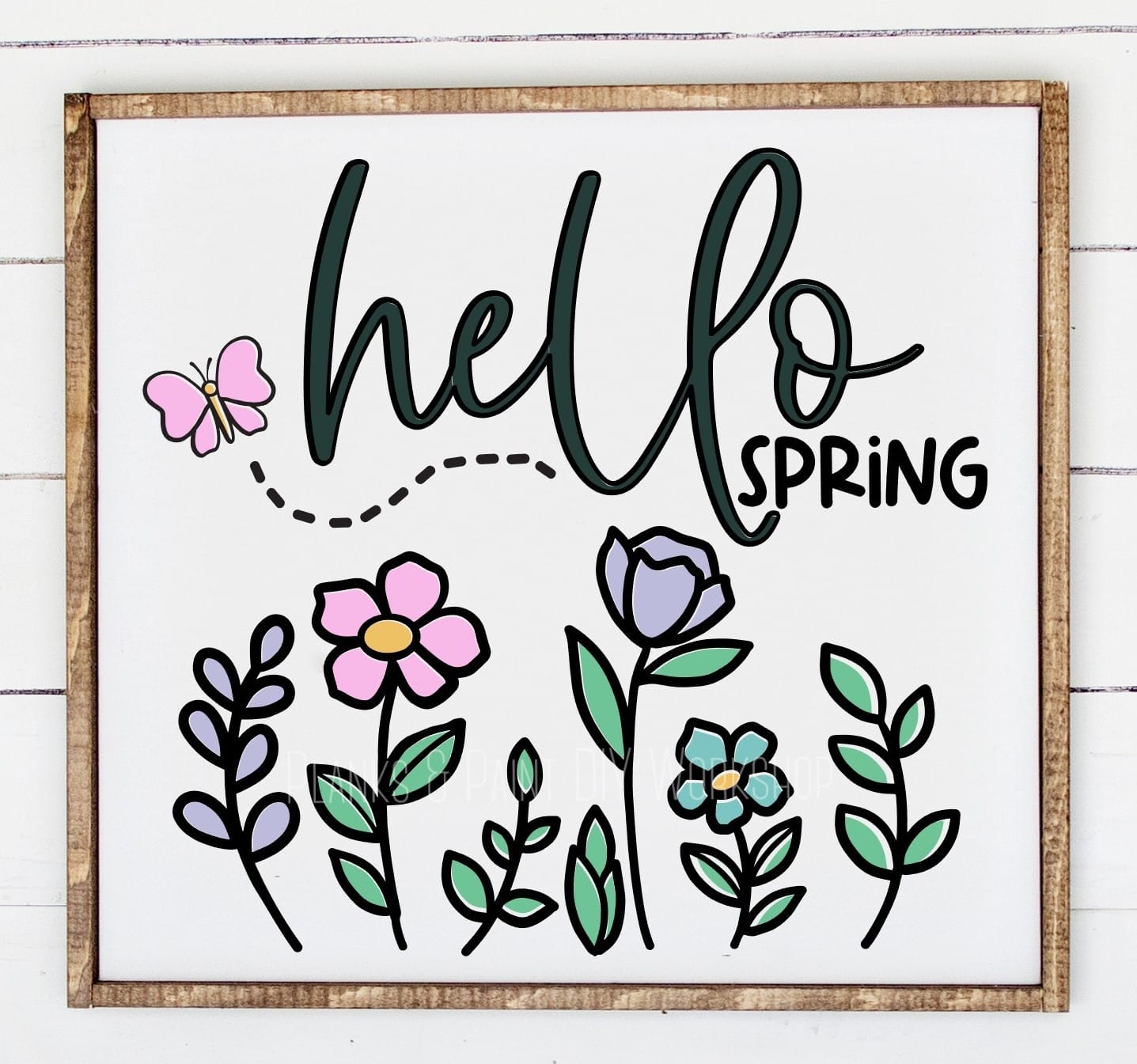 Hello Spring Flower Sign Hello Spring Flowers – Planks and Paint DIY Workshop & Boutique