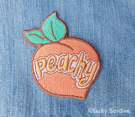 Lucky Sardine - Peachy Embroidered Patch: No (Loose Patches)