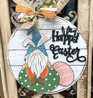 Happy Easter Gnome 3D Door Hanger