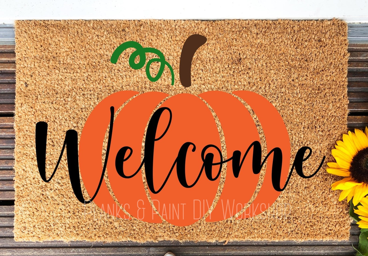 Welcome Pumpkin Door Mat