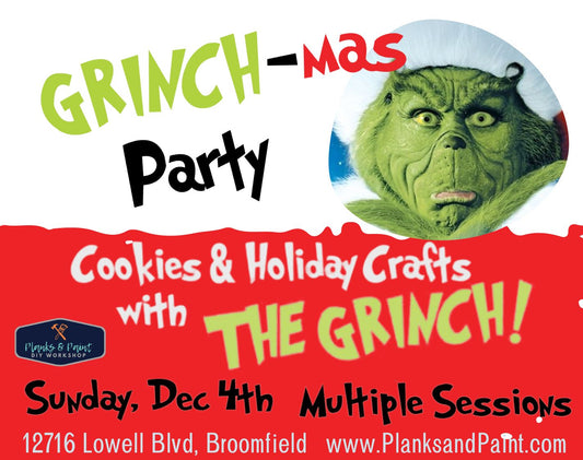 GRINCH-MAS PARTY - COOKIES, HOLIDAY CRAFTS & PHOTOS WITH THE GRINCH!