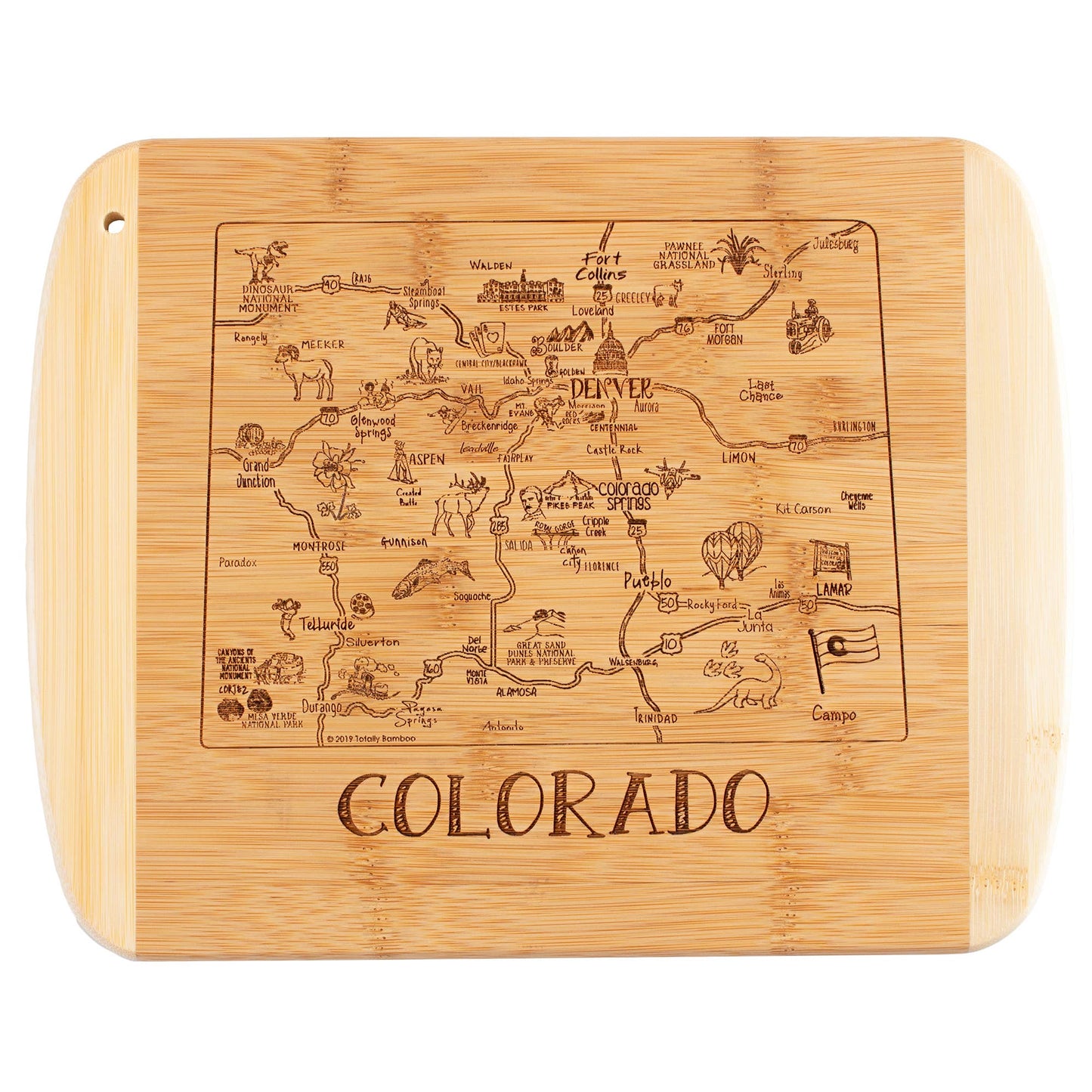 A Slice of Life Colorado 11" Cutting & Serving Board
