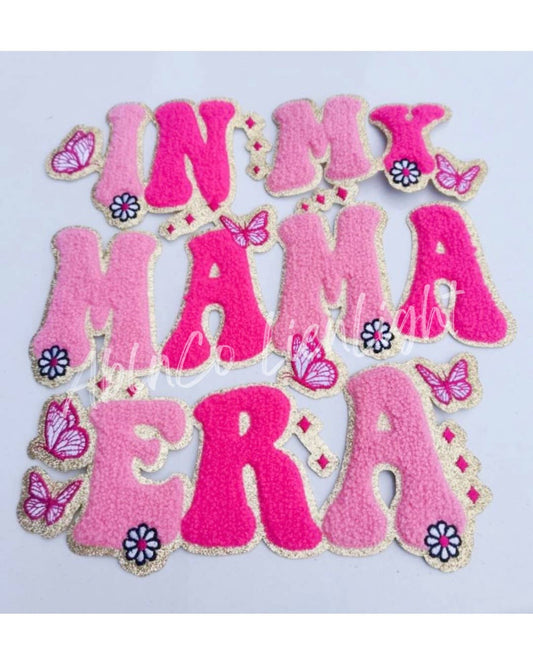 ABLN Boutique - In My Mama Era Patch Preppy Pink Chenille Patch Iron On