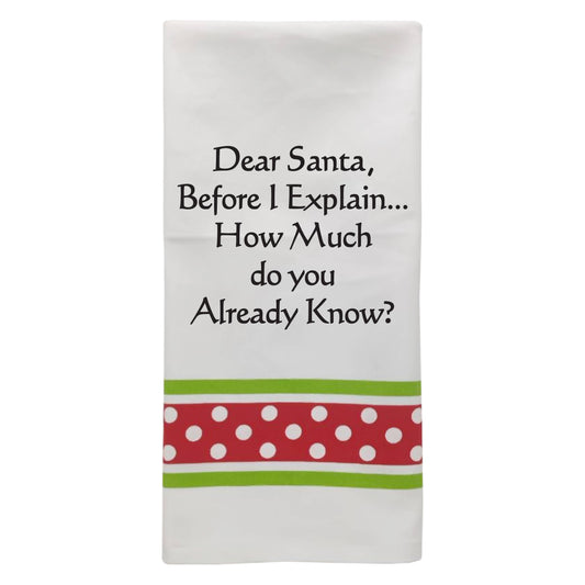 Dear Santa before I explain...