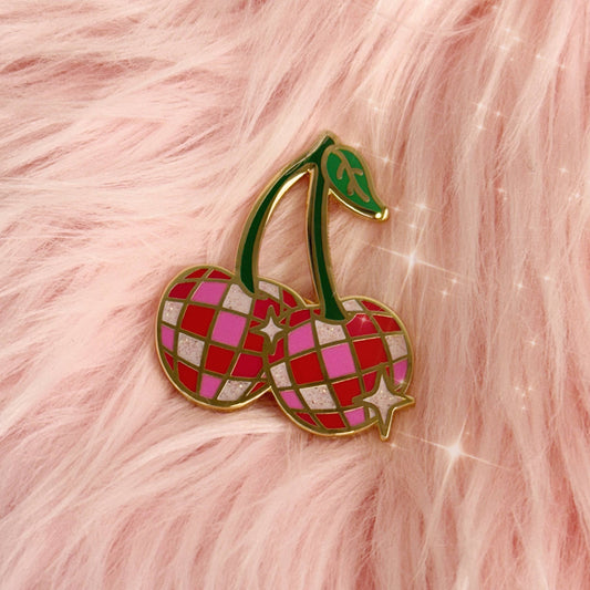 Wildflower + Co. - Disco Cherries Enamel Pin