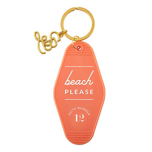 Beach Please Motel Key Tag