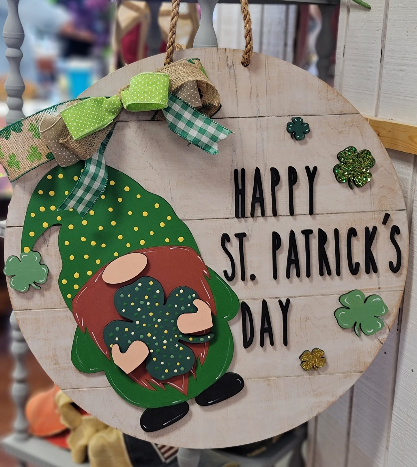 Happy St. Patrick's Day 3D Door Hanger
