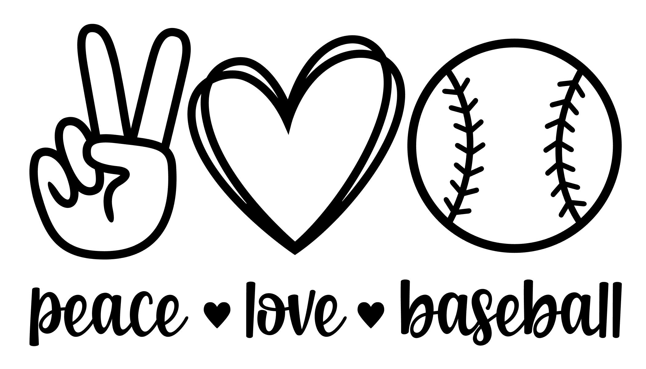 Peace, Love, Baseball Youth – Planks and Paint DIY Workshop & Boutique