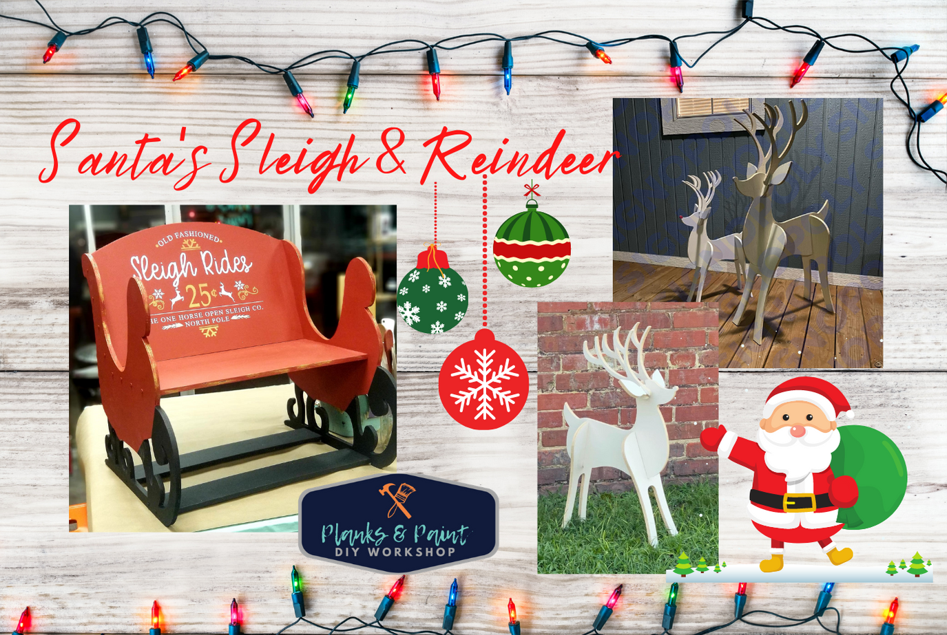 Santa's Sleigh & Reindeer Workshop - Sunday, November 29th - 11am